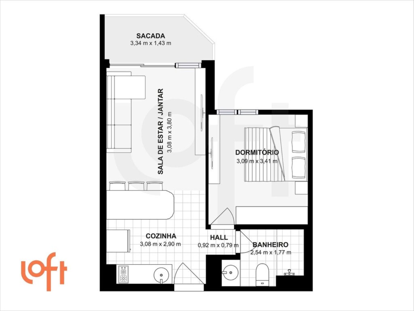 Apartamento, 1 quarto, 43 m² - Foto 36