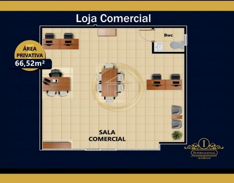 Conjunto Comercial-Sala à venda com 2 quartos, 66m² - Foto 4