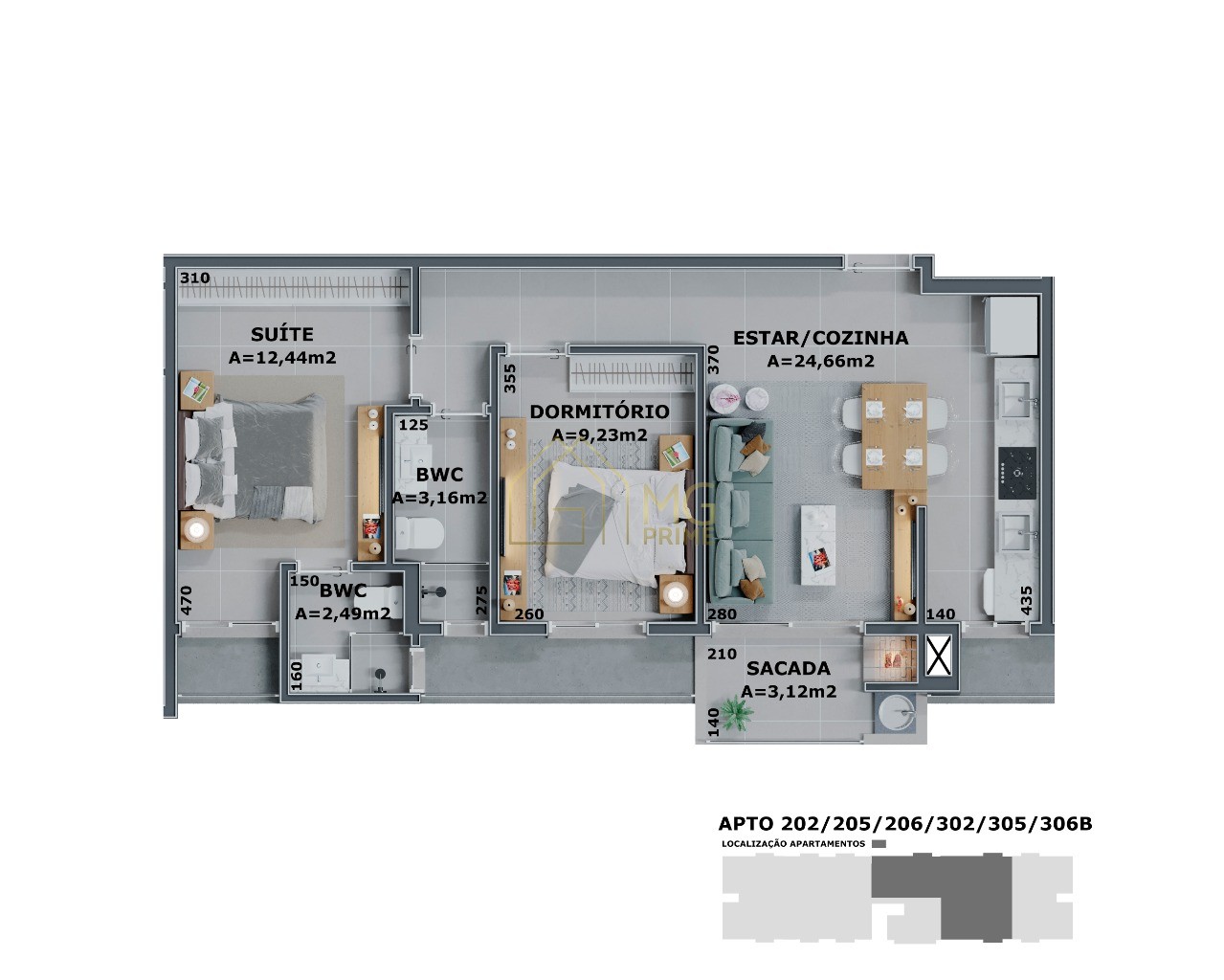 Apartamento à venda com 2 quartos, 65m² - Foto 5