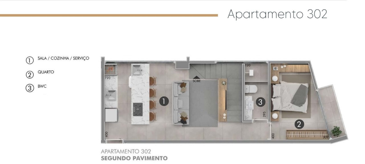 Apartamento à venda com 3 quartos, 104m² - Foto 3