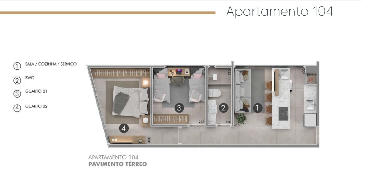 Apartamento à venda com 2 quartos, 66m² - Foto 3