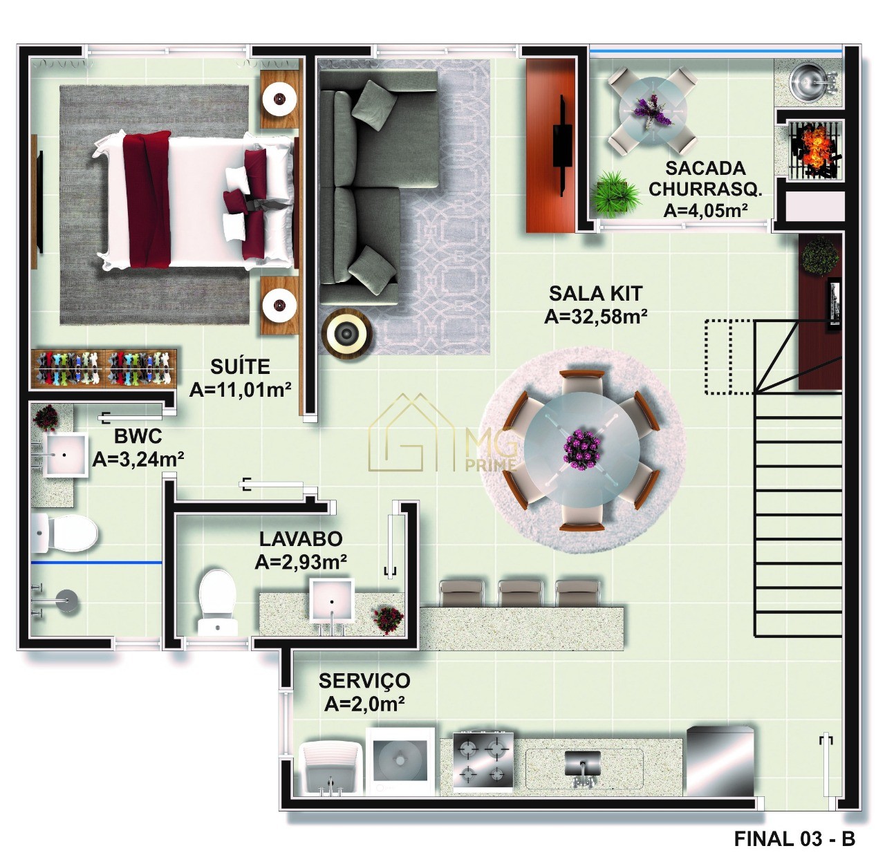 Apartamento à venda com 3 quartos, 129m² - Foto 5