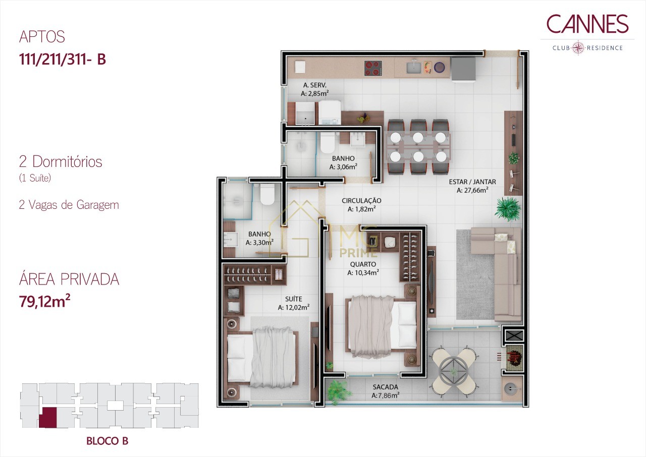 Apartamento à venda com 2 quartos, 79m² - Foto 24