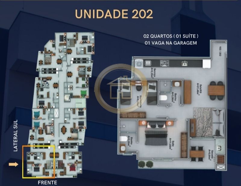 Apartamento à venda com 2 quartos, 70m² - Foto 3