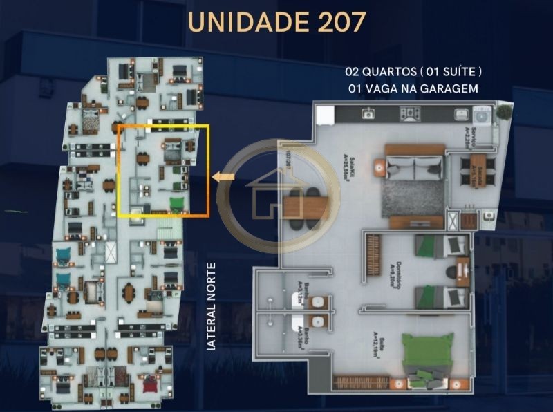 Apartamento à venda com 2 quartos, 69m² - Foto 6