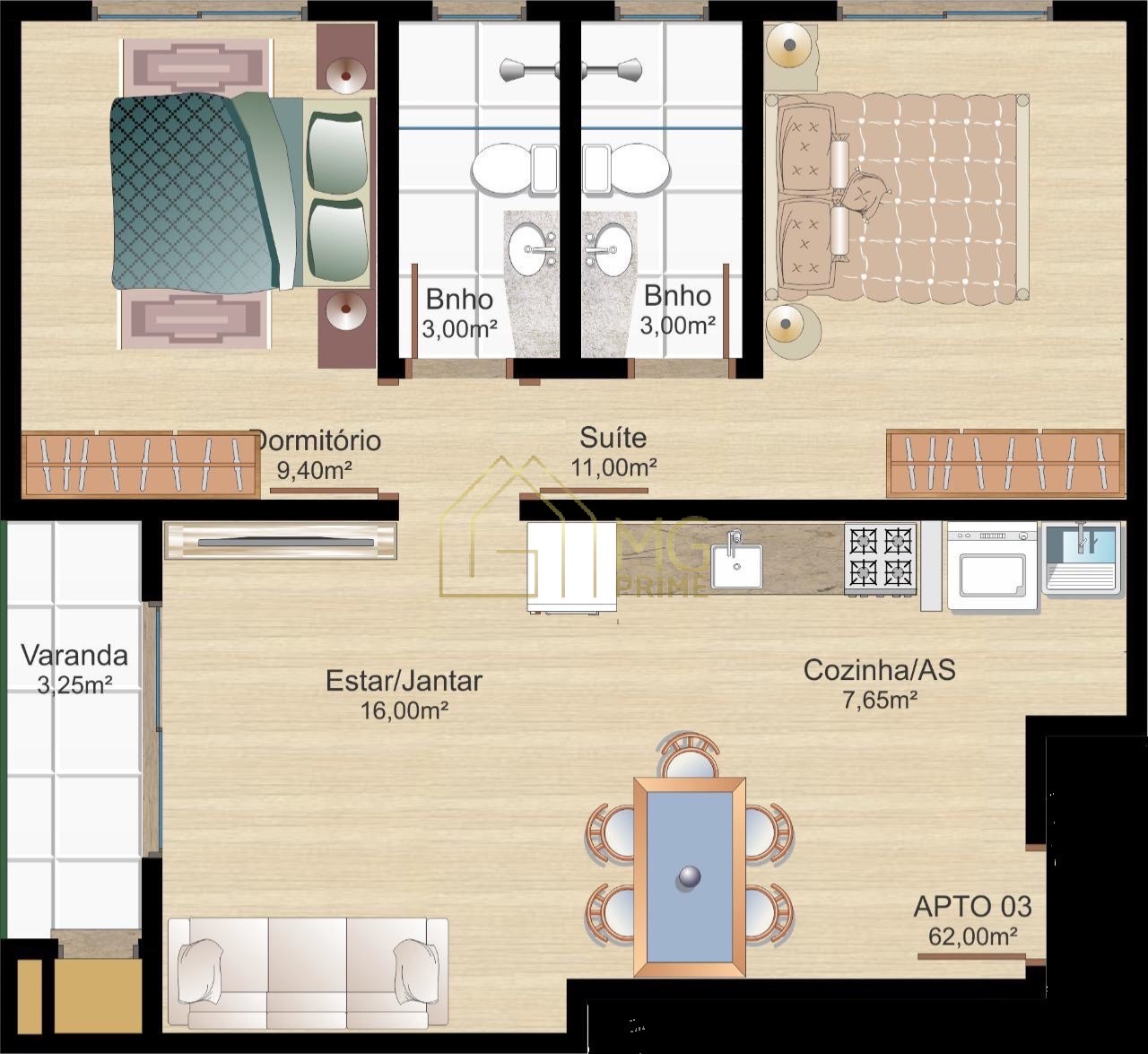 Apartamento, 2 quartos, 60 m² - Foto 14