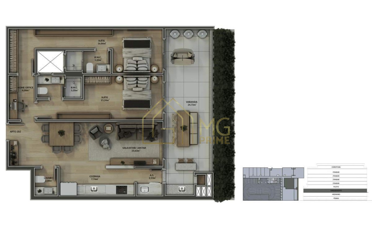 Apartamento, 2 quartos, 120 m² - Foto 18