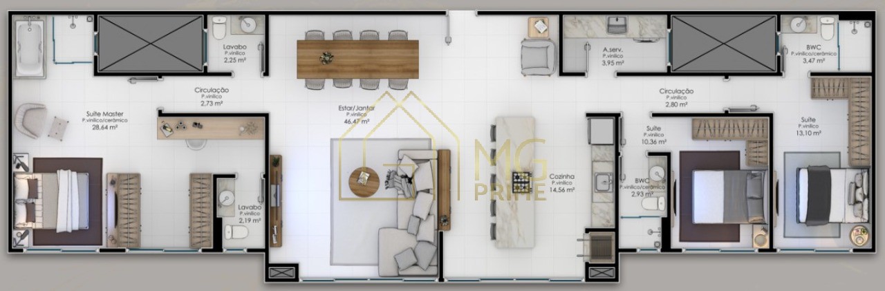 Apartamento, 3 quartos, 149 m² - Foto 27