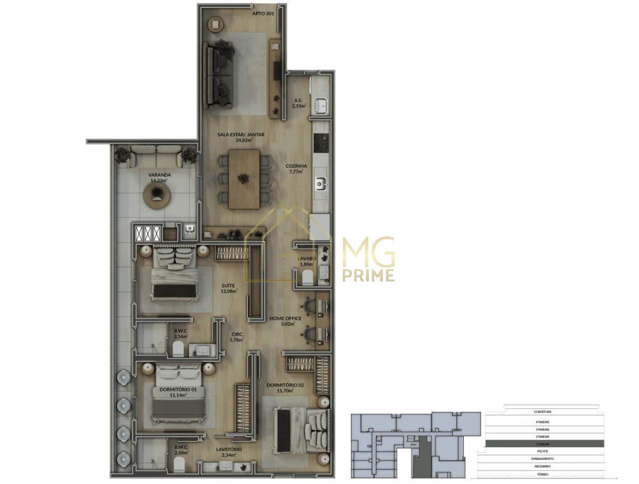 Apartamento, 3 quartos, 115 m² - Foto 18