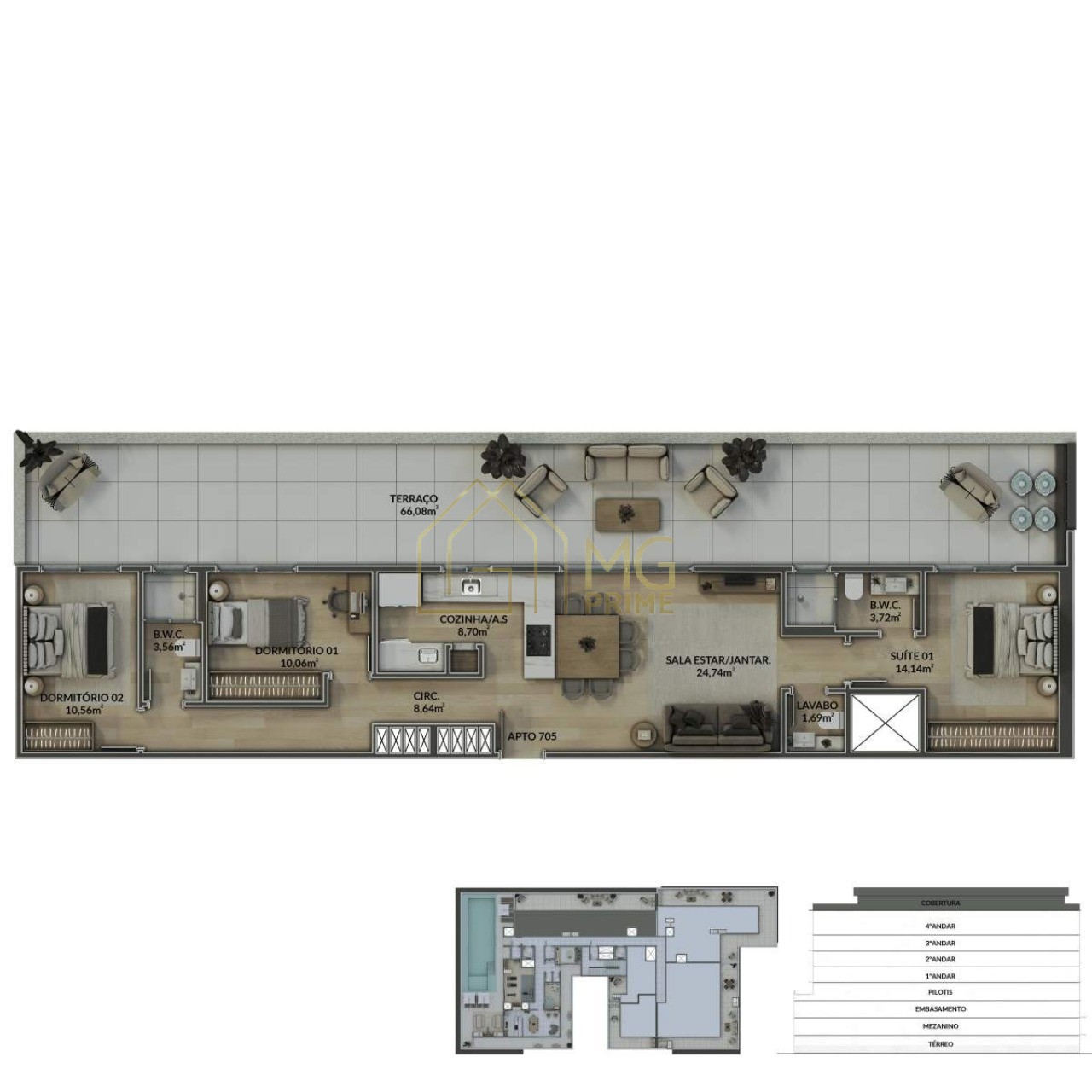 Cobertura, 3 quartos, 175 m² - Foto 18