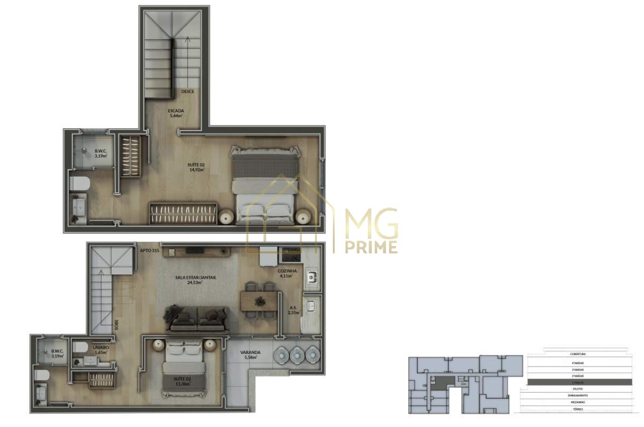 Apartamento, 2 quartos, 90 m² - Foto 18