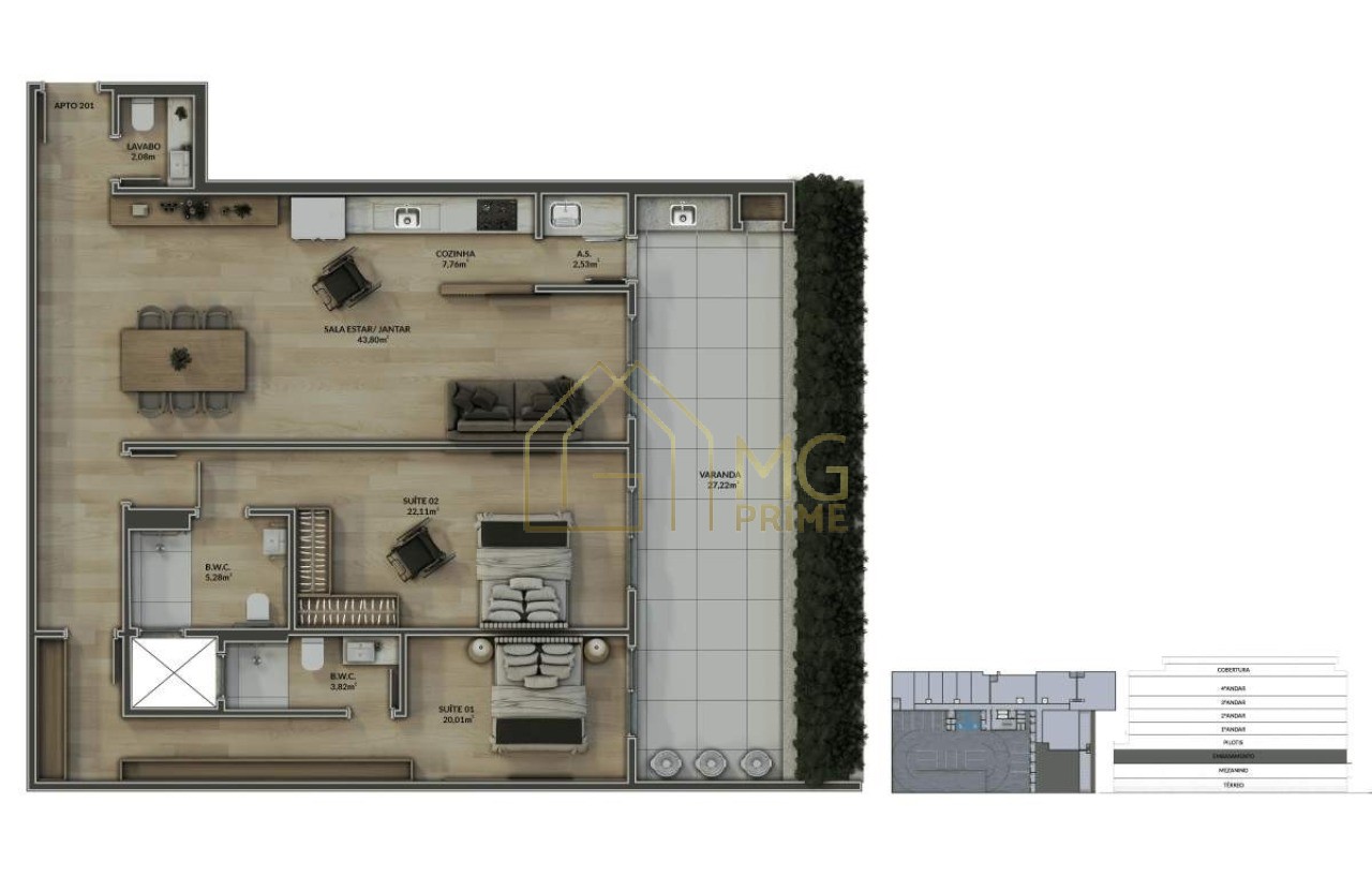 Apartamento, 2 quartos, 154 m² - Foto 18
