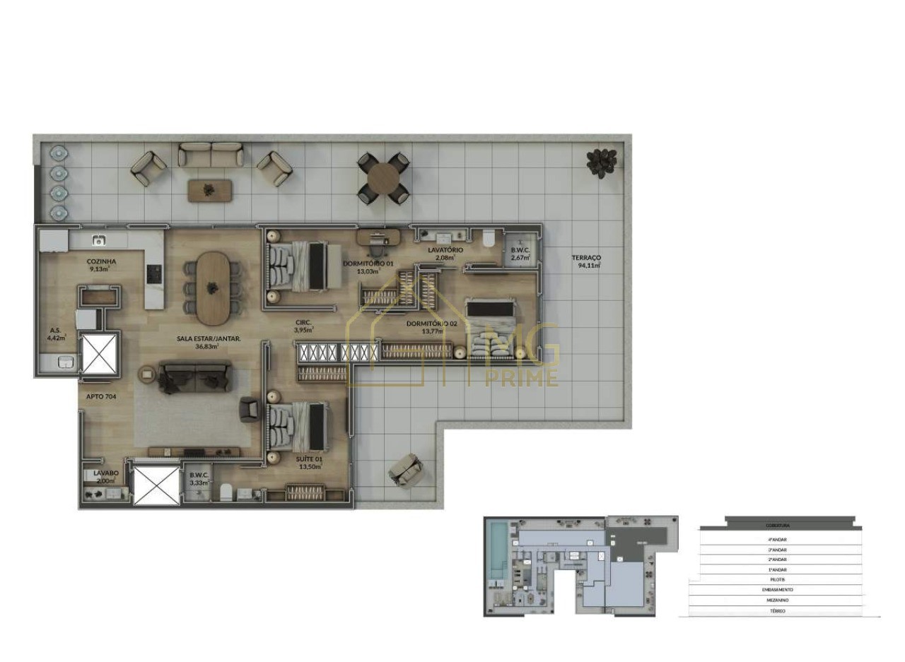 Cobertura, 3 quartos, 226 m² - Foto 18