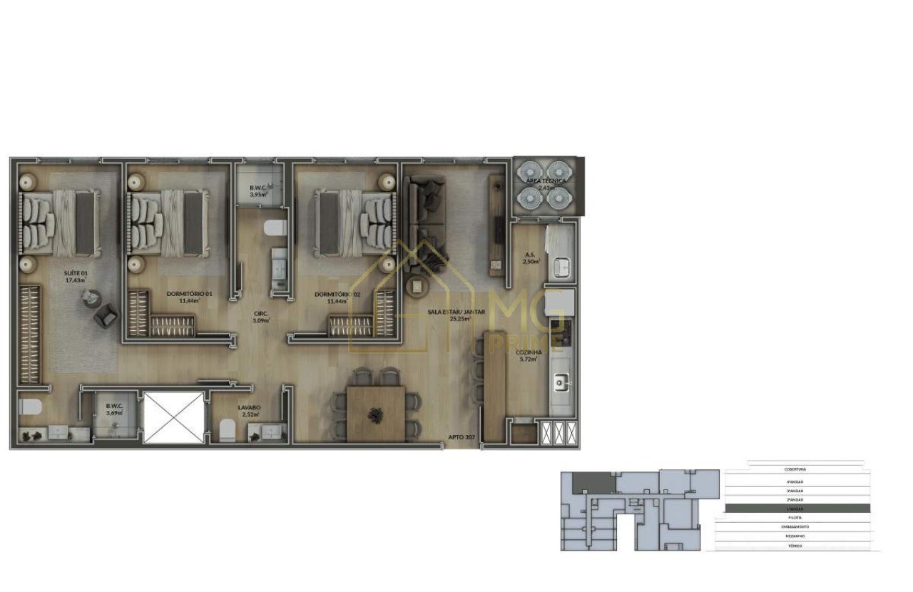 Apartamento, 3 quartos, 101 m² - Foto 18