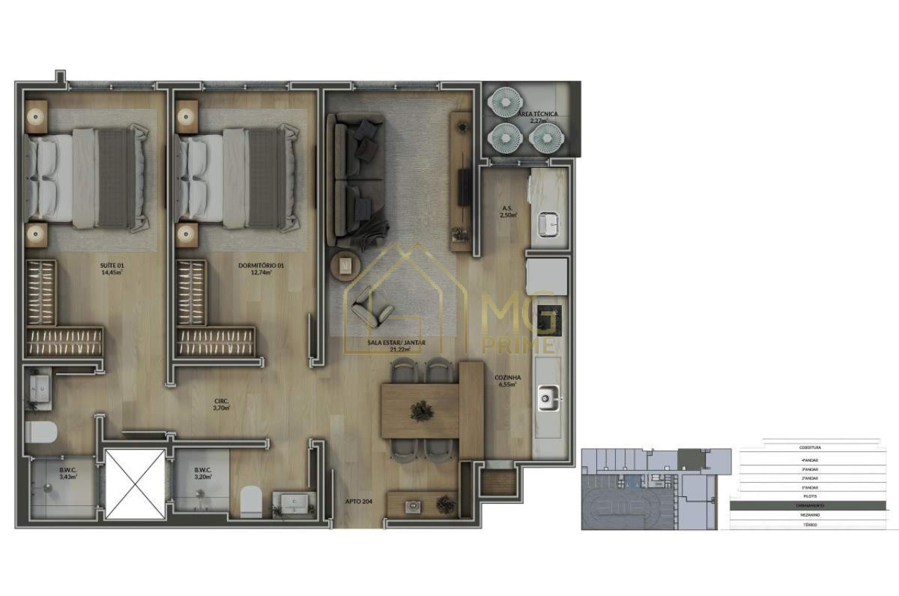 Apartamento, 2 quartos, 79 m² - Foto 18
