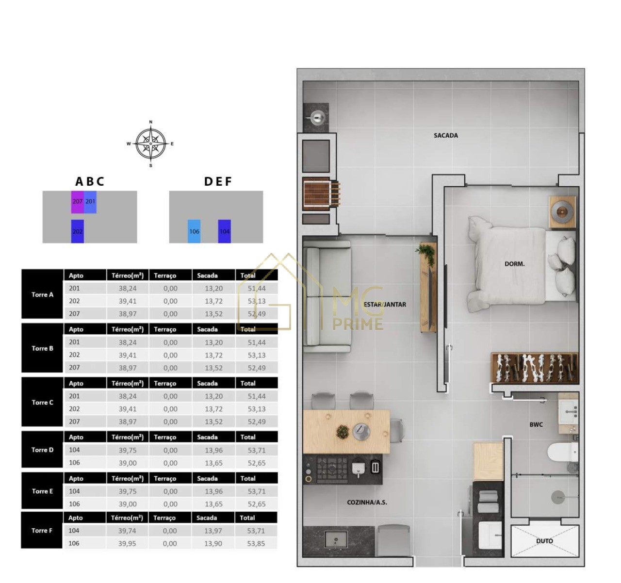 Apartamento, 1 quarto, 53 m² - Foto 21