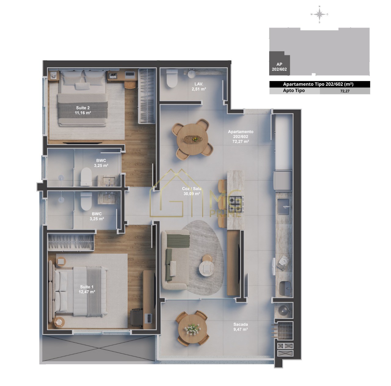 Apartamento, 2 quartos, 83 m² - Foto 11