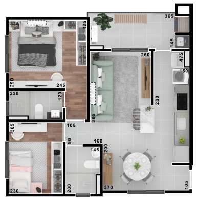 Apartamento à venda com 2 quartos, 63m² - Foto 27