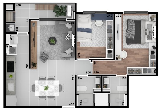 Apartamento à venda com 2 quartos, 63m² - Foto 29