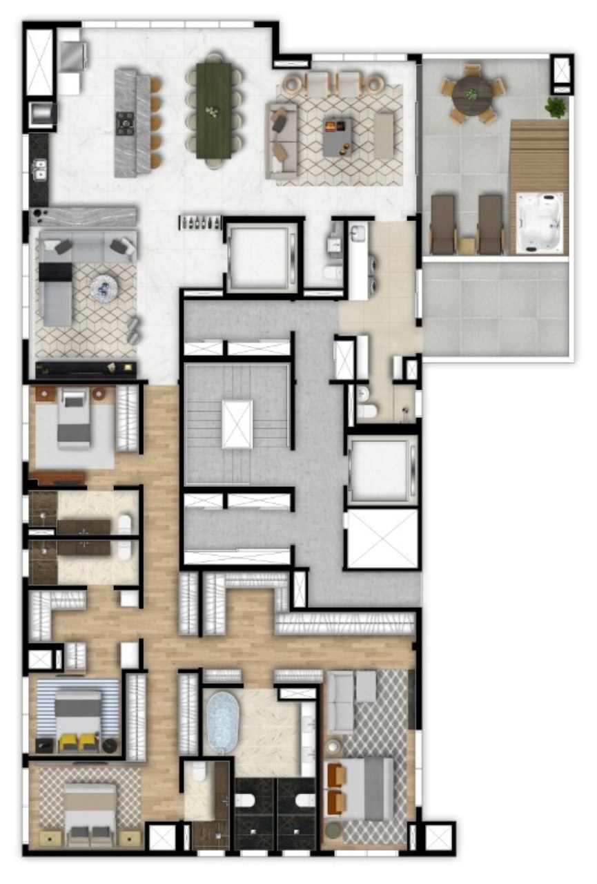 Apartamento à venda com 2 quartos, 127m² - Foto 67