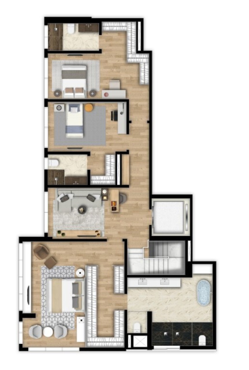 Apartamento à venda com 2 quartos, 127m² - Foto 72