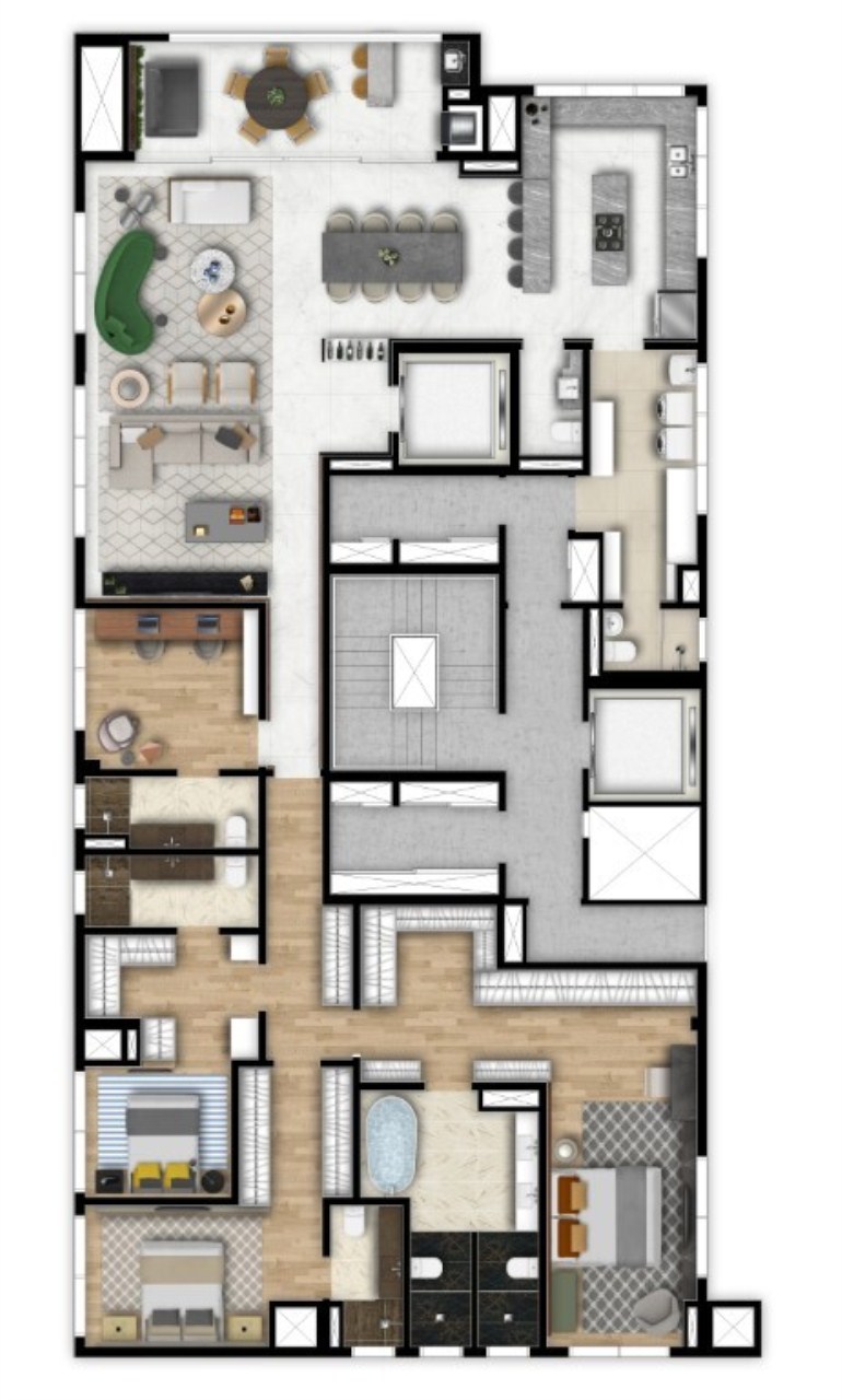 Apartamento à venda com 2 quartos, 127m² - Foto 66