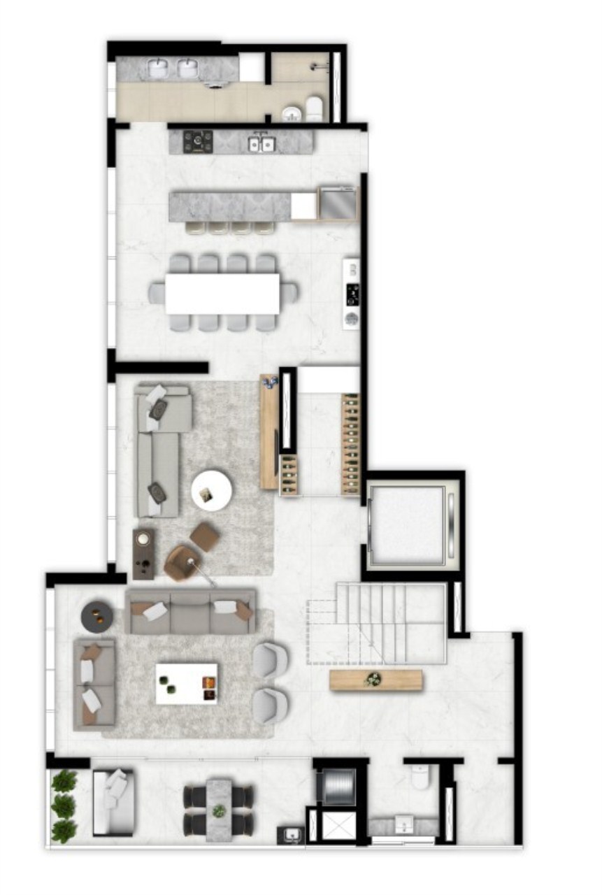 Apartamento à venda com 2 quartos, 127m² - Foto 71