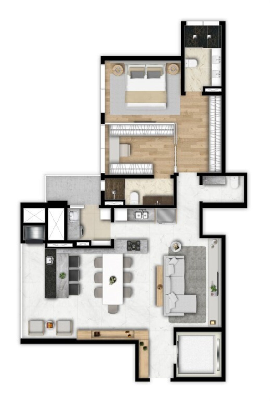 Apartamento à venda com 2 quartos, 127m² - Foto 57