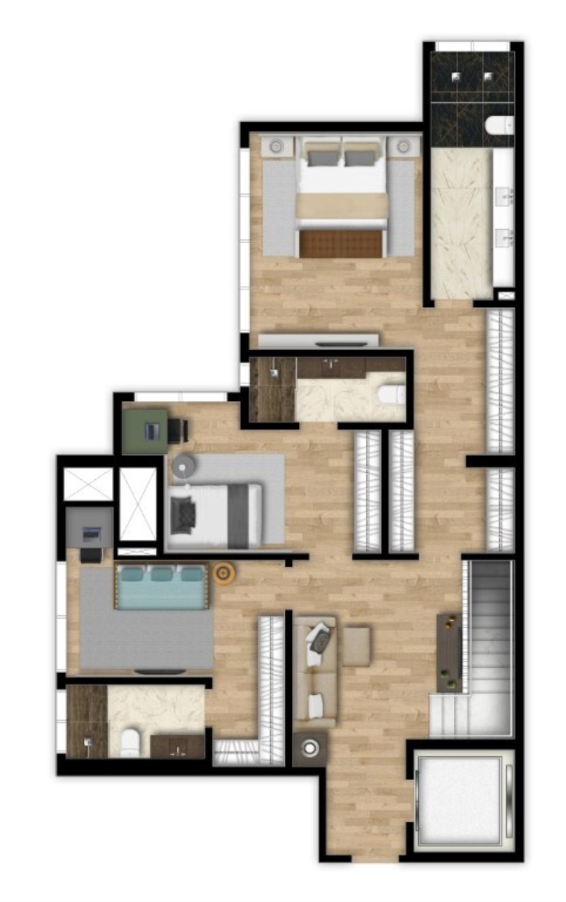 Apartamento à venda com 2 quartos, 127m² - Foto 70