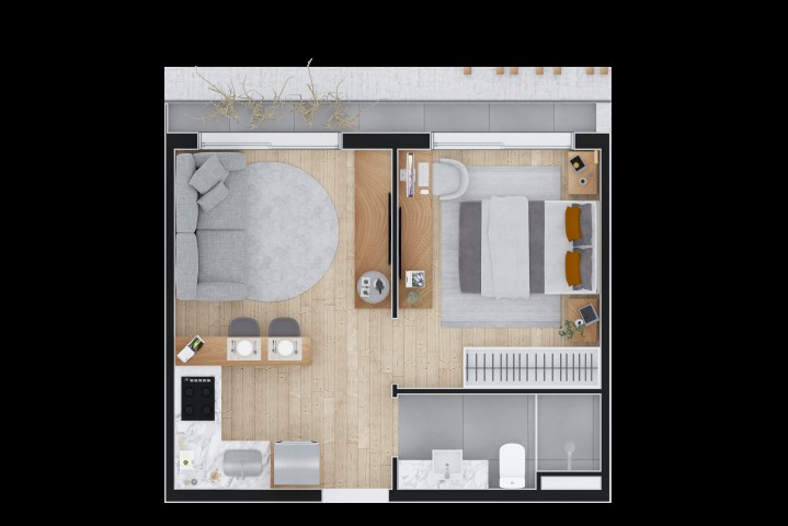 Apartamento à venda com 1 quarto, 31m² - Foto 33