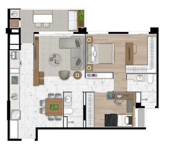 Apartamento à venda com 2 quartos, 63m² - Foto 42