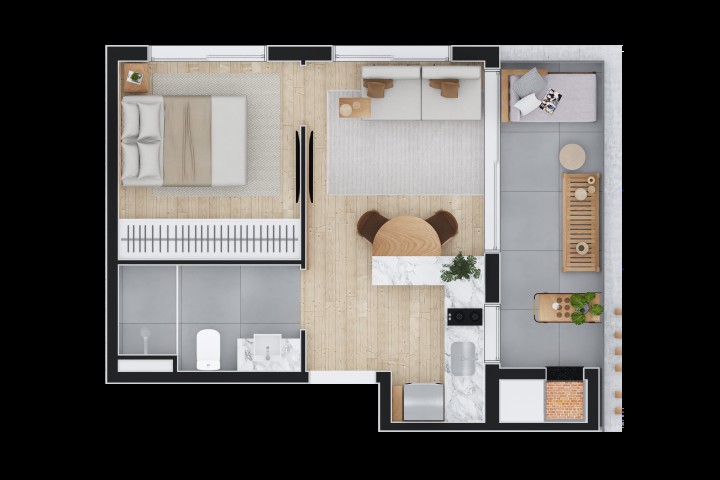 Apartamento à venda com 1 quarto, 31m² - Foto 36