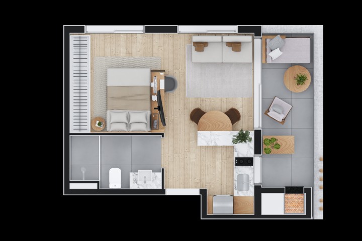 Apartamento à venda com 1 quarto, 31m² - Foto 37