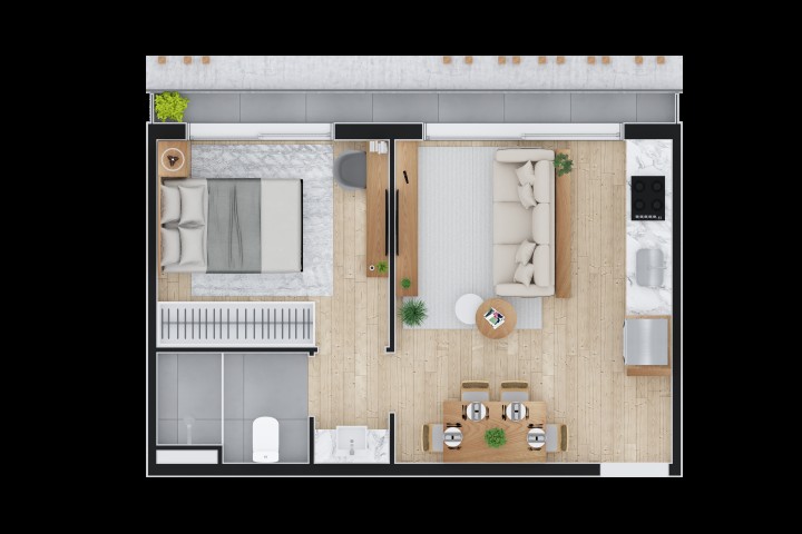 Apartamento à venda com 1 quarto, 31m² - Foto 35