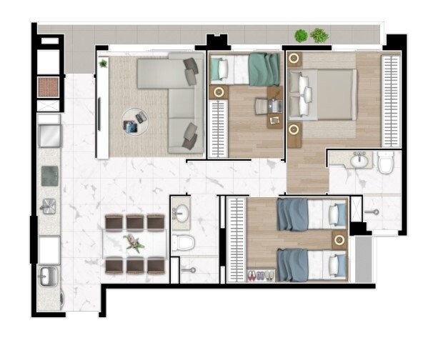 Apartamento à venda com 2 quartos, 63m² - Foto 39