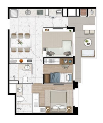 Apartamento à venda com 2 quartos, 63m² - Foto 37