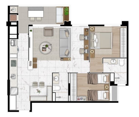 Apartamento à venda com 2 quartos, 63m² - Foto 43