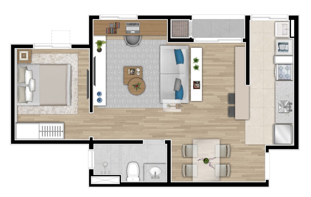 Apartamento à venda com 2 quartos, 44m² - Foto 32