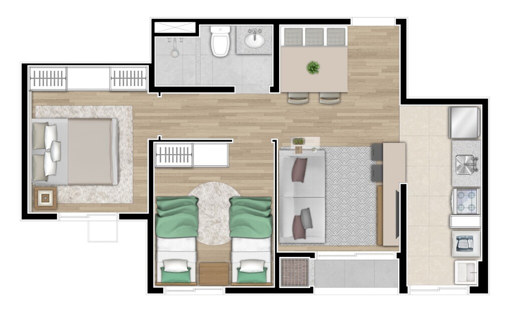 Apartamento à venda com 2 quartos, 44m² - Foto 27