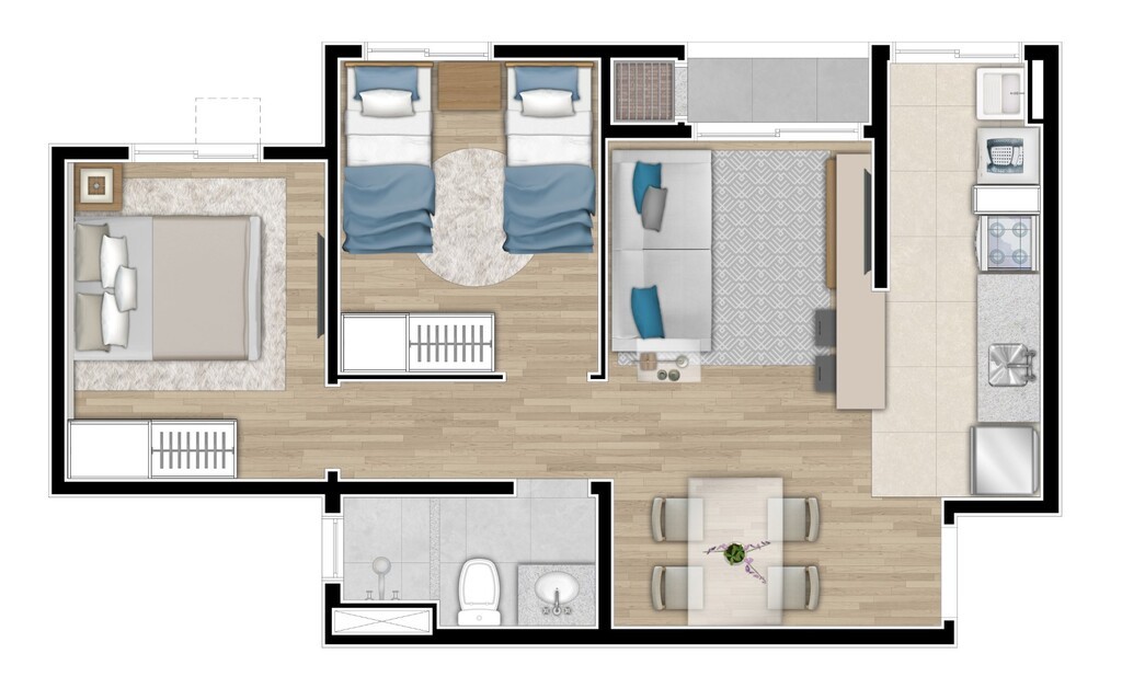 Apartamento à venda com 2 quartos, 44m² - Foto 31