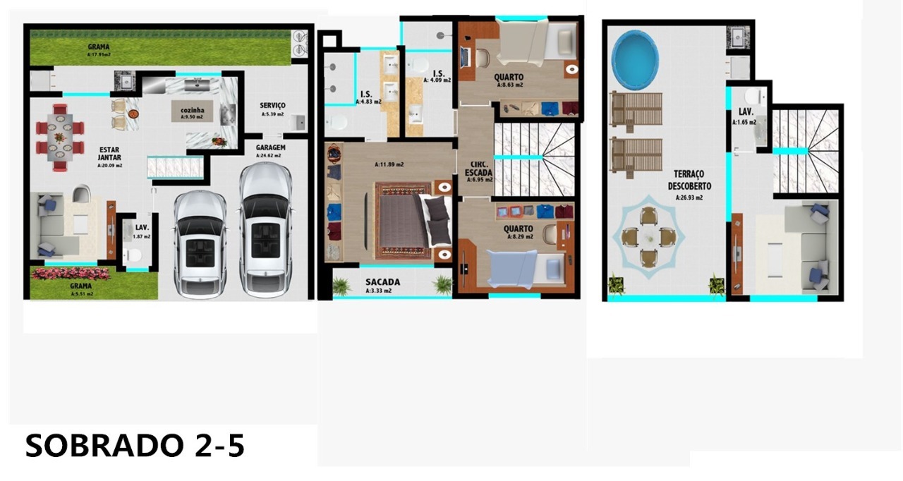 Sobrado à venda com 3 quartos, 126m² - Foto 4