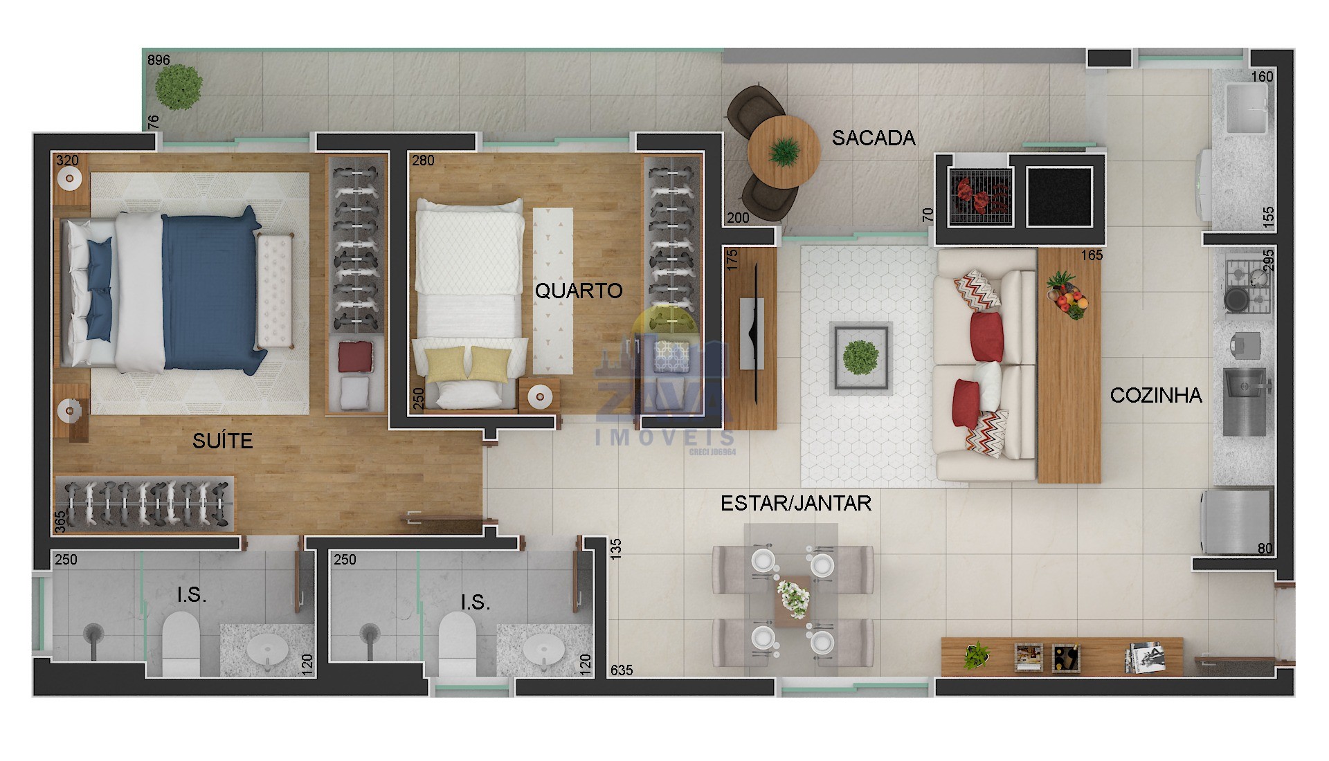 Apartamento à venda com 2 quartos, 111m² - Foto 4