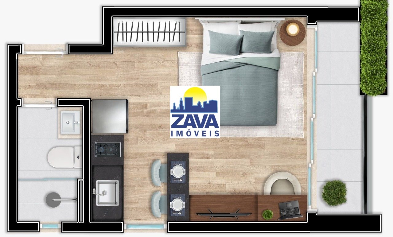 Apartamento à venda com 1 quarto, 17m² - Foto 10