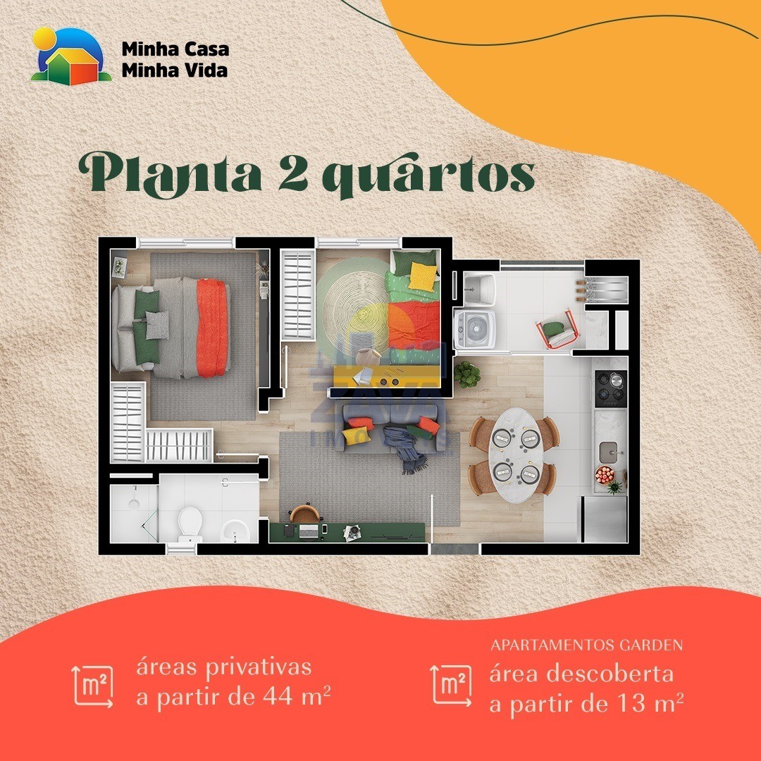 Apartamento à venda com 2 quartos, 44m² - Foto 5