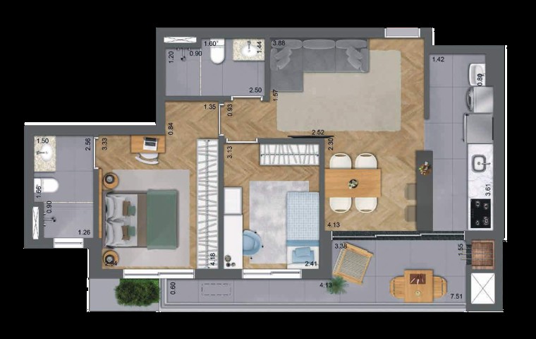 Apartamento à venda com 2 quartos, 68m² - Foto 34