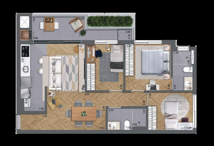 Apartamento à venda com 2 quartos, 68m² - Foto 36