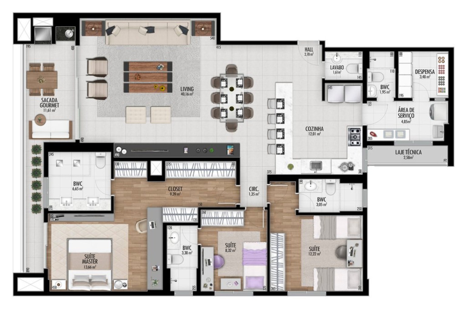 Cobertura à venda com 3 quartos, 216m² - Foto 10