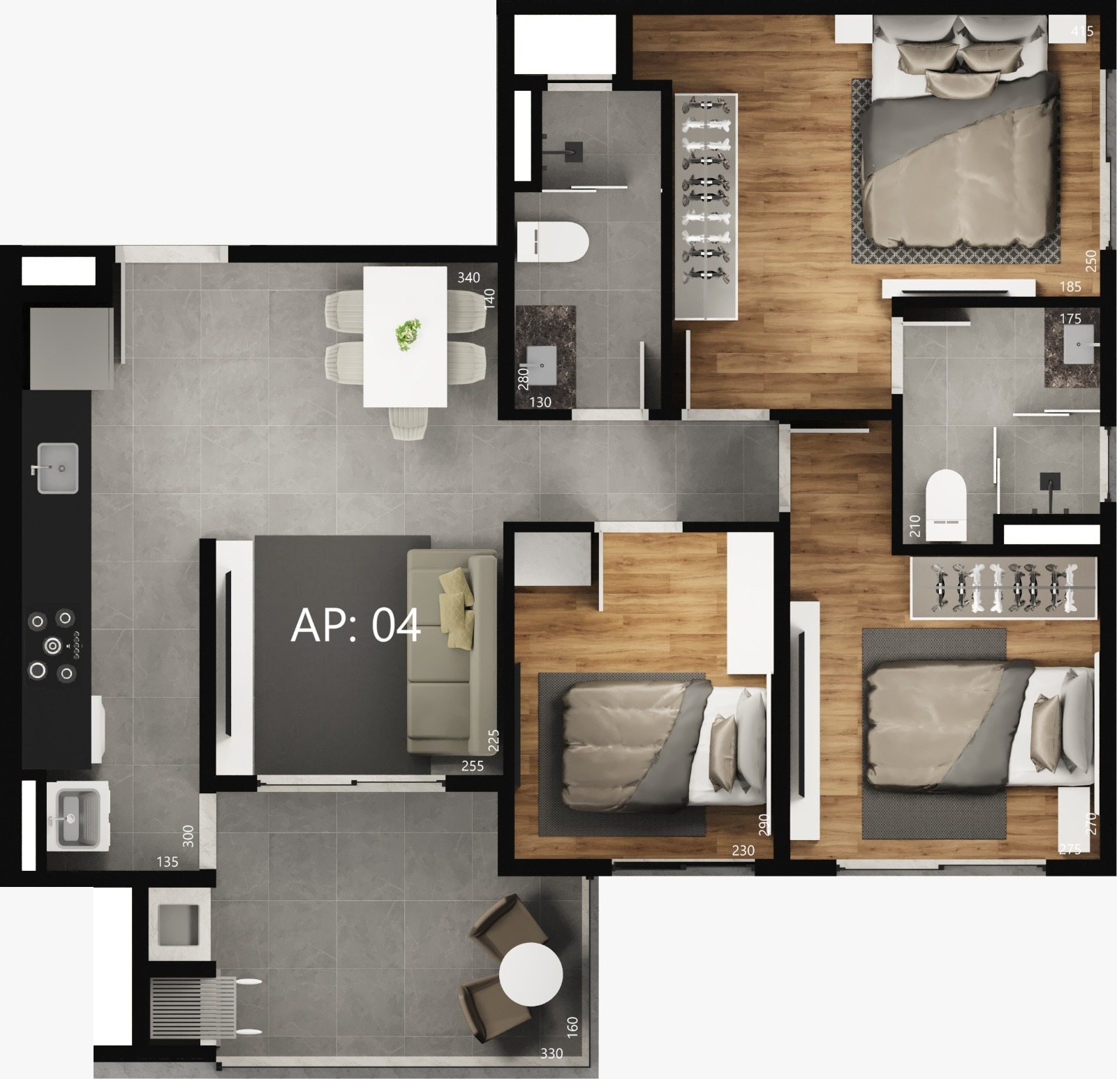 Apartamento à venda com 3 quartos, 73m² - Foto 16