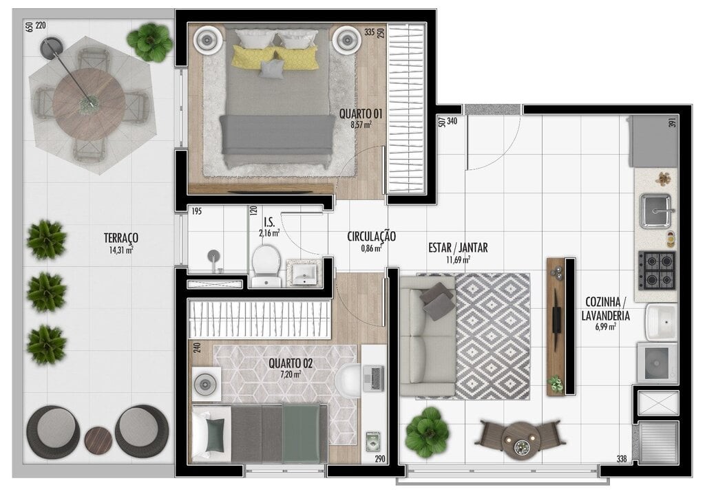 Apartamento à venda com 2 quartos, 45m² - Foto 23