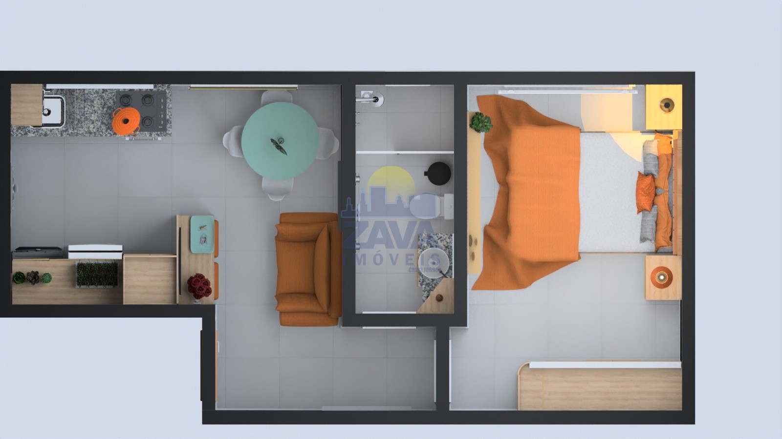 Apartamento à venda com 1 quarto, 21m² - Foto 10